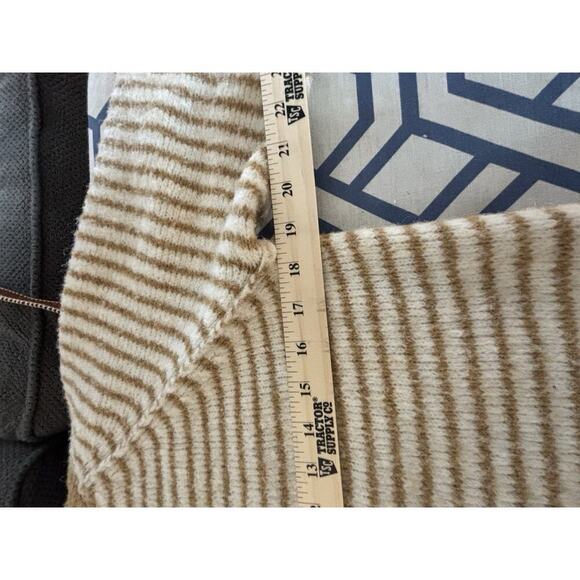 American Eagle Mustard Yellow And Cream Sweater Size Small6 - Picture 4 of 4